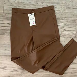 Zara faux leather pants